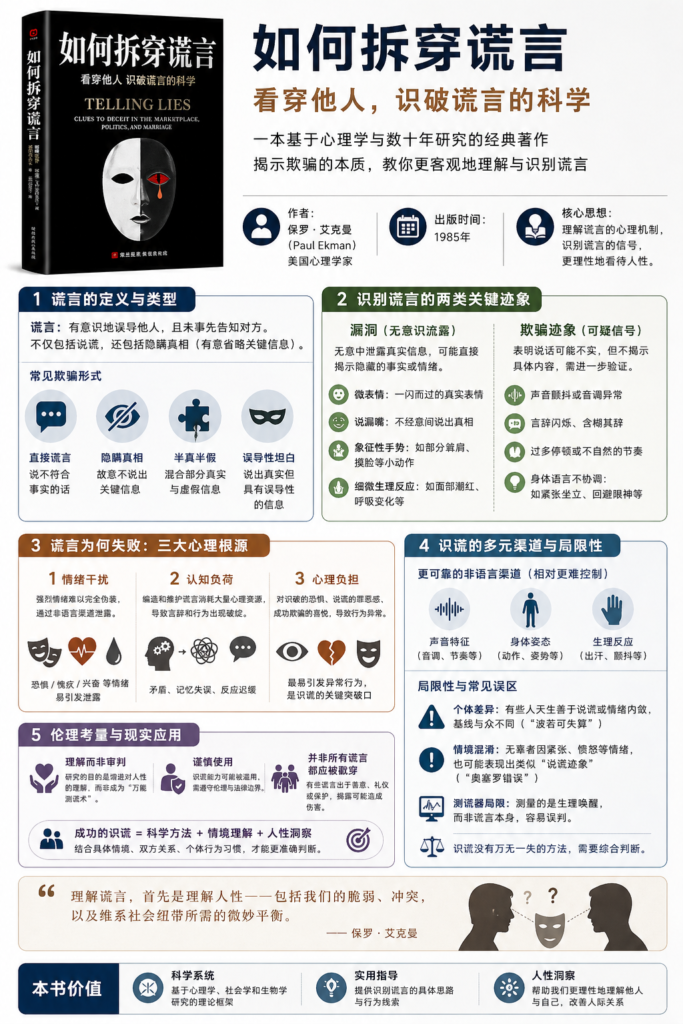 图片[2]-《如何拆穿谎言》PDF电子书下载：理解谎言，首先是理解人性-投资课程