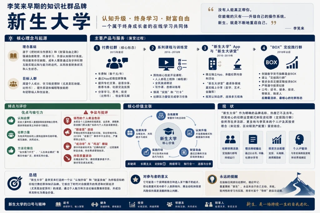 图片[1]-李笑来早期知识付费产品新生大学介绍-逍遥SEO