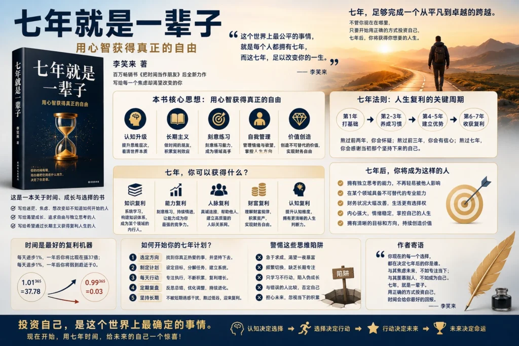 图片[1]-李笑来《七年就是一辈子》-逍遥SEO